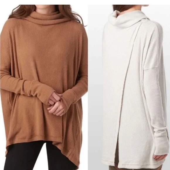 WE THE FREE | Free People long sleeve cowl neck sweater size medium - Picture 3 of 7